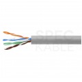 Kabel sieciowy U/UTP kat.5e skrętka 4x2x0,5mm wewnętrzny PVC szary Bitner