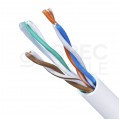 Kabel sieciowy U/UTP kat.5e skrętka 4x2x0,5mm wewnętrzny PVC szary SecurityNET