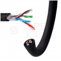 Kabel sieciowy U/UTP kat.5e skrętka 4x2x0,5mm zewnętrzny suchy PE czarny SATEC