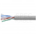 Kabel sieciowy U/UTP kat.6 skrętka 4x2x0,51mm wewnętrzny Eca PVC szary NEKU