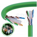 Kabel sieciowy U/UTP kat.6 skrętka 4x2x0,53mm wewnętrzny bezhalogenowy LSOH zielony Corning 3M