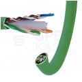 Kabel sieciowy U/UTP kat.6 skrętka 4x2x0,53mm wewnętrzny bezhalogenowy LSOH zielony Corning 3M