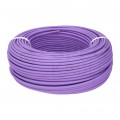 Kabel sieciowy U/UTP kat.6 skrętka 4x2x0,57mm wewnętrzny B2ca bezhalogenowy LSOH fioletowy Alantec