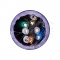 Kabel sieciowy U/UTP kat.6 skrętka 4x2x0,57mm wewnętrzny Dca bezhalogenowy LSOH fioletowy Molex