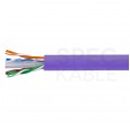 Kabel sieciowy U/UTP kat.6 skrętka 4x2x0,57mm wewnętrzny PVC fioletowy DIGITUS
