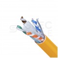Kabel sieciowy U/UTP kat.6A skrętka 4x2x0,56mm wewnętrzny Cca bezhalogenowy LSOH pomarańczowy SecurityNET