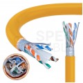Kabel sieciowy U/UTP kat.6A skrętka 4x2x0,56mm wewnętrzny Cca bezhalogenowy LSOH pomarańczowy SecurityNET