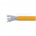 Kabel sieciowy U/UTP kat.6A skrętka 4x2x0,56mm wewnętrzny Cca bezhalogenowy LSOH pomarańczowy SecurityNET