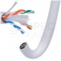 Kabel sieciowy U/UTP kat.6A skrętka 4x2x0,57mm wewnętrzny Dca bezhalogenowy LSOH szary Alantec
