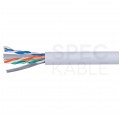 Kabel sieciowy U/UTP kat.6A skrętka 4x2x0,57mm wewnętrzny Dca bezhalogenowy LSOH szary Alantec