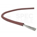 Kabel silikonowy SIF 180°C 1,5mm2 jednożyłowy brązowy 300/500V ciepłoodporny bezhalogenowy linka Basoglu