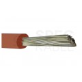 Kabel silikonowy SIF 180°C 1,5mm2 jednożyłowy ceglasty 300/500V ciepłoodporny bezhalogenowy linka TKD
