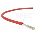 Kabel silikonowy SIF 180°C 1,5mm2 jednożyłowy czerwony 300/500V ciepłoodporny bezhalogenowy linka Basoglu