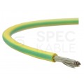 Kabel silikonowy SIF 180°C 1mm2 jednożyłowy żółto-zielony 300/500V ciepłoodporny bezhalogenowy linka Basoglu