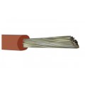 Kabel silikonowy SIF 180°C 300/500V 0,75 ciepłoodporny LSOH ceglasty linka TKD
