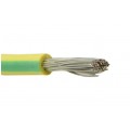 Kabel silikonowy SIF 180°C 300/500V 1,5 ciepłoodporny LSOH żółto-zielony linka BSG