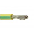 Kabel silikonowy SIF 180°C 300/500V 1,5 ciepłoodporny LSOH żółto-zielony linka TKD