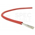 Kabel silikonowy SIF 180°C 4mm2 jednożyłowy czerwony 300/500V ciepłoodporny bezhalogenowy linka Basoglu