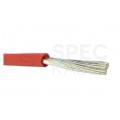 Kabel silikonowy SIF 180°C 4mm2 jednożyłowy czerwony 300/500V ciepłoodporny bezhalogenowy linka Basoglu