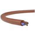 Kabel silikonowy SIHF 180°C 300/500V 2x0,75 ciepłoodporny LSOH ceglasty linka TKD