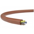 Kabel silikonowy SIHF 180°C 300/500V 3x0,5 ciepłoodporny LSOH ceglasty linka Helukabel