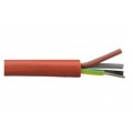Kabel silikonowy SIHF 180°C 300/500V 4x2,5 ciepłoodporny LSOH ceglasty linka TKD