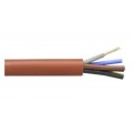 Kabel silikonowy SIHF 180°C 300/500V 5x0,75 ciepłoodporny LSOH ceglasty linka TKD