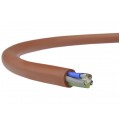 Kabel silikonowy SIHF 180°C 300/500V 5x2,5 ciepłoodporny LSOH ceglasty linka TKD