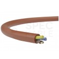 Kabel silikonowy SIHF 180°C 3x2,5mm2 ceglasty 300/500V ciepłoodporny bezhalogenowy linka Basoglu
