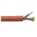 Kabel silikonowy SIHF 180°C 3x2,5mm2 ceglasty 300/500V ciepłoodporny bezhalogenowy linka Basoglu
