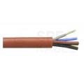Kabel silikonowy SIHF 180°C 5x2,5mm2 ceglasty 300/500V ciepłoodporny bezhalogenowy linka TKD