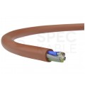 Kabel silikonowy SIHF 180°C 5x2,5mm2 ceglasty 300/500V ciepłoodporny bezhalogenowy linka TKD