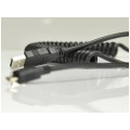 Kabel spiralny USB 2.0 A / micro-B (wtyk / wtyk) 0,2m -> 2m
