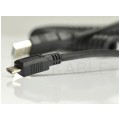 Kabel spiralny USB 2.0 A / micro-B (wtyk / wtyk) 0,2m -> 2m