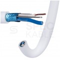 Kabel stacyjny parowany YTKSYekw 1x2x0,5mm2 biały 300V ekranowany drut Bitner