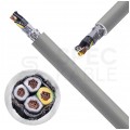 Kabel sterowniczy BiT 500 (St) CH 4x0,75mm2 szary 300/500V podwójnie ekranowany numerowany bezhalogenowy B2ca linka Bitner