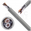 Kabel sterowniczy BiT LiHCH 2x1,5mm2 szary 300/300V ekranowany bezhalogenowy Dca linka Bitner