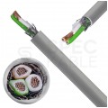 Kabel sterowniczy BiT LiHCH 3x0,75mm2 szary 300/300V ekranowany bezhalogenowy Dca linka Bitner