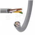 Kabel sterowniczy BiT LiHCH 4x0,75mm2 szary 300/300V ekranowany bezhalogenowy Dca linka Bitner
