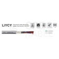 Kabel sterowniczy BiT LIYCY 6x0,5mm2 szary 300/300V ekranowany olejoodporny linka Bitner