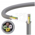 Kabel sterowniczy ELITRONIC-CY LIYCY 4x0,34mm2 szary 250/500V ekranowany olejoodporny linka TKD