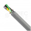 Kabel sterowniczy ELITRONIC-CY LIYCY 5x0,25mm2 szary 250/500V ekranowany olejoodporny linka TKD