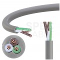 Kabel sterowniczy ELITRONIC LIYY 3x0,25mm2 szary 250/500V olejoodporny linka TKD