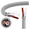 Kabel sterowniczy LIYCY 2x1mm2 szary 300/500V ekranowany linka Alantec