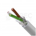 Kabel sterowniczy LIYCY 3x0,75mm2 szary 300/300V ekranowany olejoodporny linka Helukabel