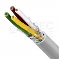 Kabel sterowniczy LIYCY 4x1mm2 szary 300/500V ekranowany linka Alantec