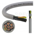Kabel sterowniczy OPVC-JZ 7x1,5mm2 szary 300/500V numerowany olejoodporny linka TKD