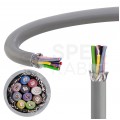 Kabel sterowniczy TECHNOTRONIK LIYCY 10x0,25mm2 szary 300/300V ekranowany olejoodporny linka Technokabel