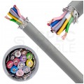 Kabel sterowniczy TECHNOTRONIK LIYCY 12x0,25mm2 szary 300/300V ekranowany olejoodporny linka Technokabel