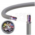 Kabel sterowniczy TECHNOTRONIK LIYCY 16x0,25mm2 szary 300/300V ekranowany olejoodporny linka Technokabel